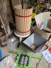 Fruit Pressed Wine Cider Maker Crusher Apple Juicer Homemade Kit Tool Hard Wood