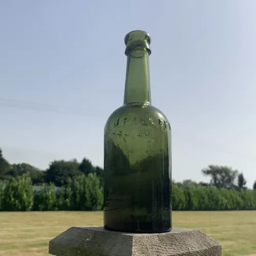 Dark green vintage - dark, bottle