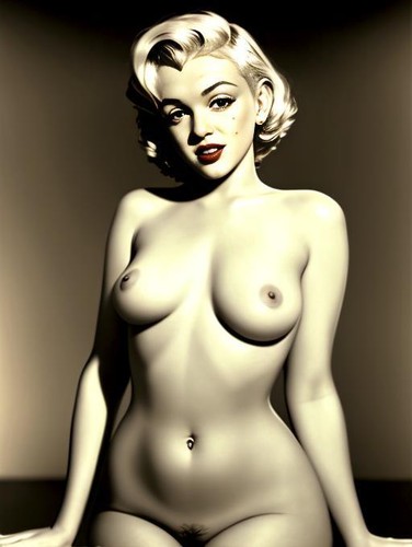 Marilyn monroe nude art side - marilyn,