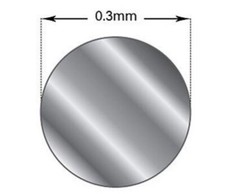 Fine .999 Silver Wire 100cm x 0.3mm  ROUND Profile  Soft BEZEL / WRAP / ENAMEL