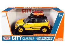 Mini Cooper S Countryman Yellow/Black Roof Rack Accessories 1/24