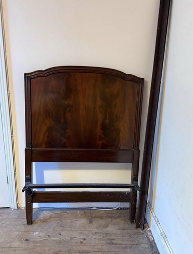 Antique mahogany single bed