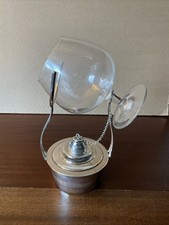 VINTAGE SILVER PLATED BRANDY COGNAC GLASS WARMER. 