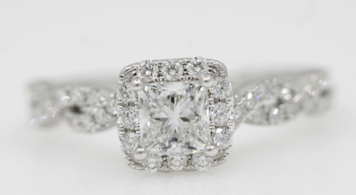 Leo 14k white gold - leo, lab