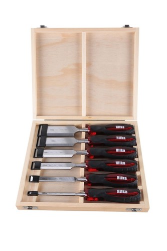 Hilka 6pc chisel - set, wood