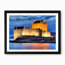 Eilean Donan Castle at night 