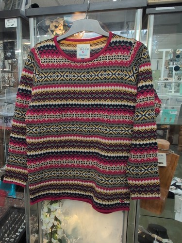 Womens fairisle round neck - womens,