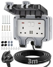 Garden Outdoor Double Plug
