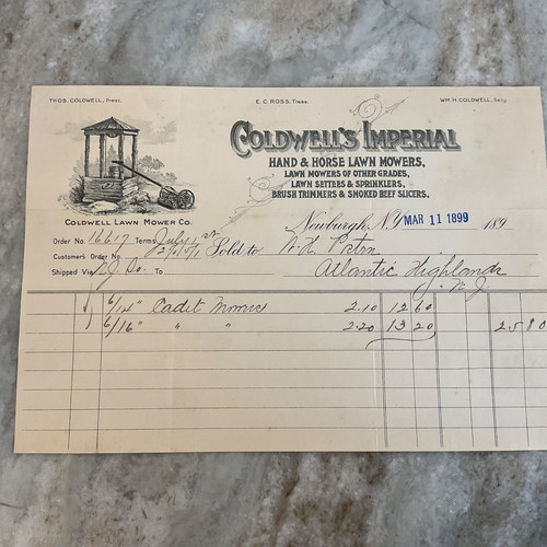 Antique billhead 1899 - antique,