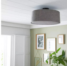 Metal flush ceiling light - flush,