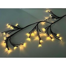 Habitat 80 Warm White Solar String Outdoor Garden LED Fairy Light No Stake