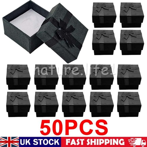 50pcs black cardboard - black, earring