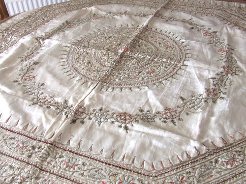 Antique silk gold metal - antique, hand