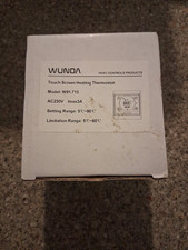 Wunda Touch Screen Heating Thermostat (Model W91.713) AC 230V 5-90C Imax 3A HVAC