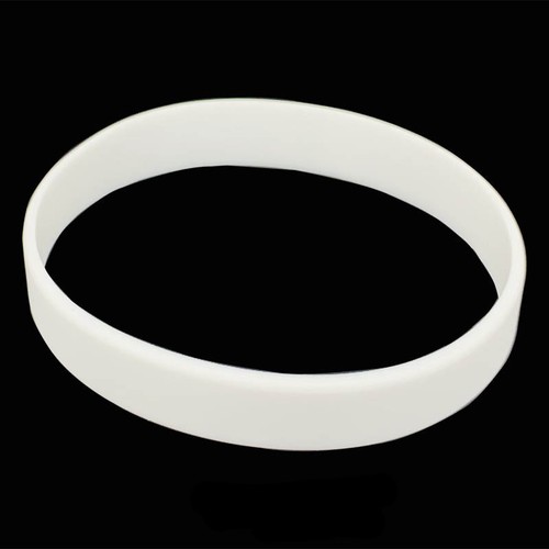 10x silicone wristbands plain - silicone,