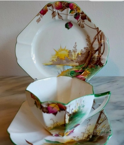 Shelley teacup trio queen anne - teacup,