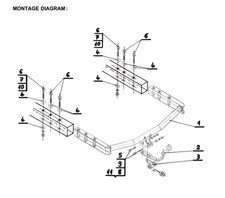 Swan Neck Tow Bar For VW
