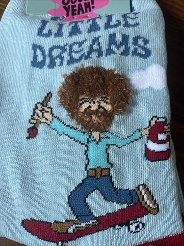 Bob ross crew socks size - bob, s/m