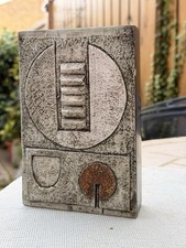 RARE Troika Pottery Rectangular Slab Vase – Signed AL (Ann Lewis) – 1967-1972