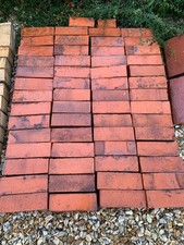 56 Victorian orange/red reclaimed Imperial Dennis Ruabon bricks 23 x 11 x 7.5cm