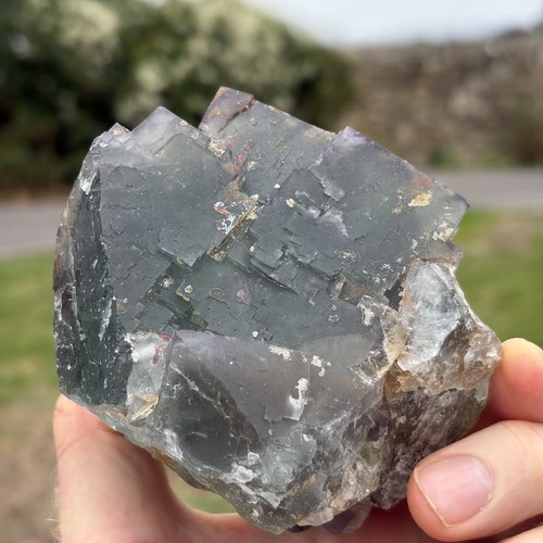 Large natural green fluorite - large,
