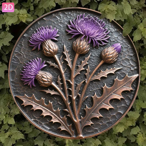 Vintage rustic thistles - vintage,