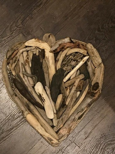 Driftwood handmade heart - handmade,