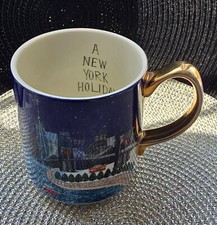Anthropologie Christmas Time in the City New York 4” Cup Mug
