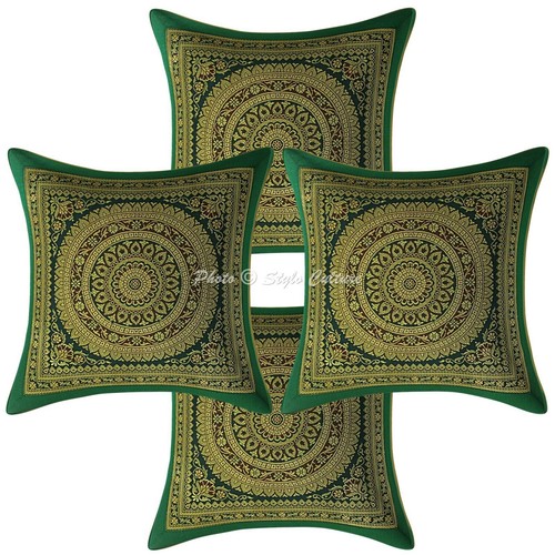 Bohemian brocade toss cushion - brocade,