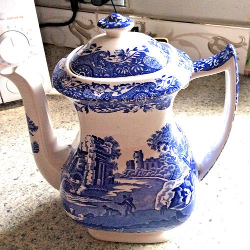 Spode blue italian coffee pot - blue,