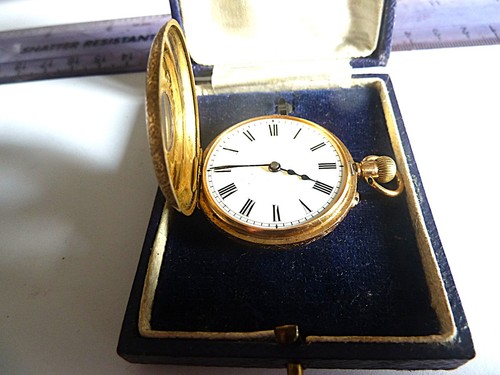Vintage solid 18k gold half - vintage,