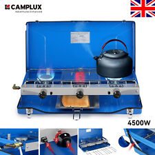 CAMPLUX Portable Gas Stove 2 Burner Cooker with Grill Oven Toast Camping Outdoor