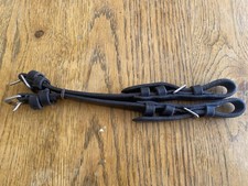 New Black Leather Cheek pieces