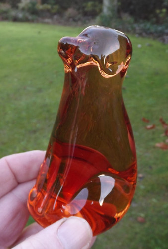 Vintage wedgwood amber glass - amber,