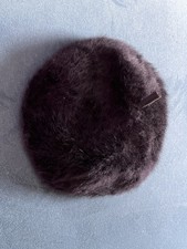 Kangol Black Faux Fur Beret -
