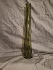 Green glass skinny cylinder - glass,