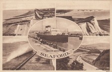 Postcard Seaford PU Newhaven