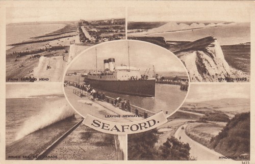 Postcard seaford newhaven - pu,