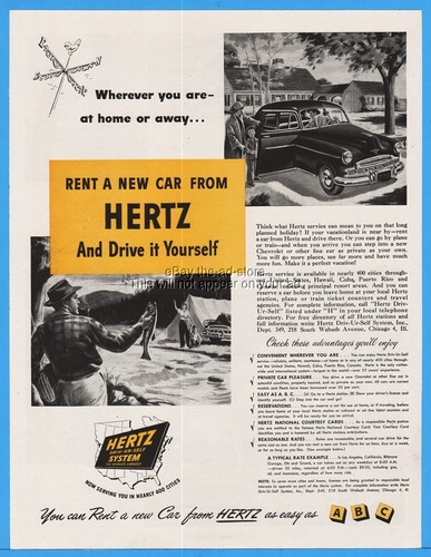 1949 hertz rental cars - 1949,
