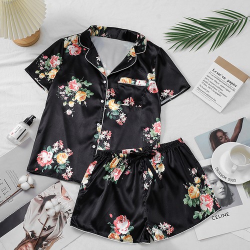 Summer satin pyjamas - summer,