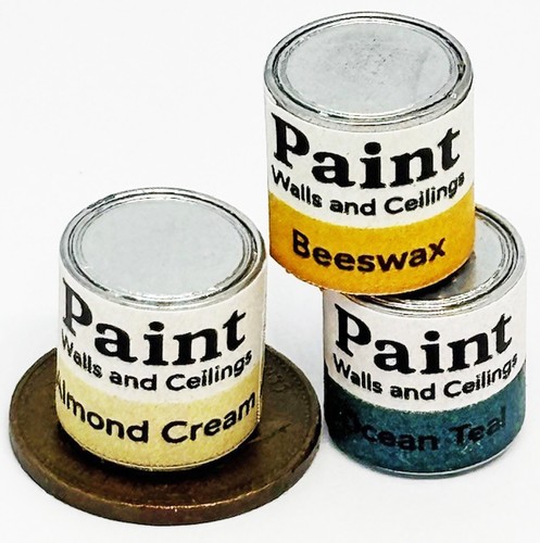 Dolls house paint - paint, tins