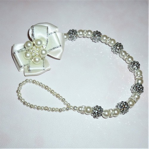 Silver shamballa pearl - silver,