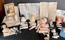 HUGE Lot Vintage Porcelain Doll Making Kits, Little Women And Milano’s NY