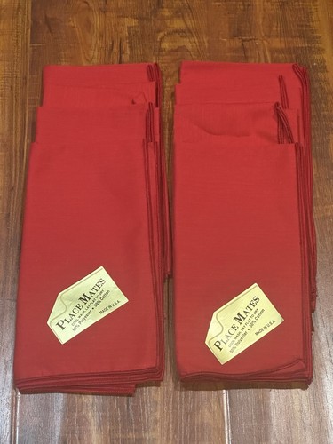 Set vintage red fabric - (8),