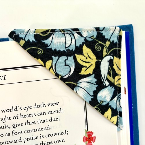 Handmade floral fabric - fabric, corner