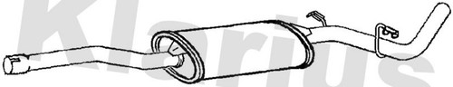 Centre muffler fits skoda - muffler,