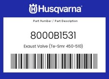 Husqvarna Genuine Exaust Valve