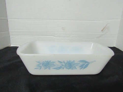 Vintage glasbake blue thistle - vintage,