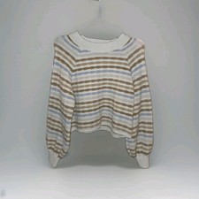 PINK ROSE CROP TOP SWEATER SZ