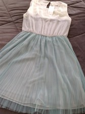 Lush Clothing Dress L Dress Cream Sage Sexy New NWT Sleeveless